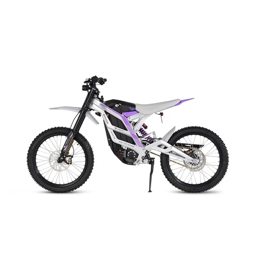 79BIKE Falcon Pro electric dirt bike in Silver / Purple