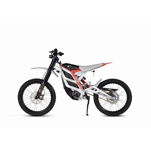 79BIKE Falcon Pro electric dirt bike in Silver / Red
